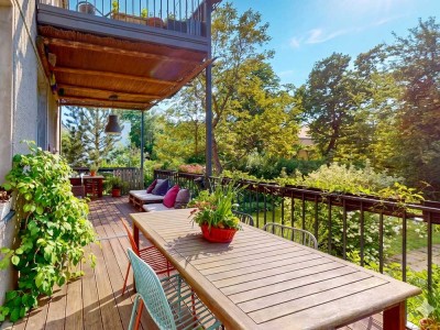 Stilvolle Bel-Étage-Altbauwohnung mit großem Privatgarten in Lichterfelde