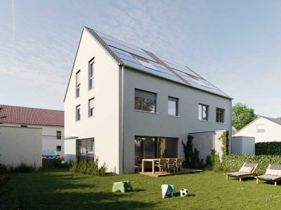 Wohnen mit Garten auf 333 m² - Eindrucksvolle Doppelhaushälfte in KFW 40 EE-Bauweise