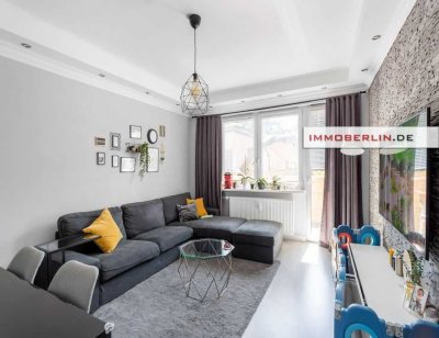 IMMOBERLIN.DE - Geschmackvoll kernsanierte Wohnung mit Loggia & Pkw-Stellplatz