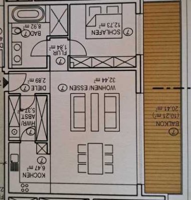 Geschmackvolle 2-Zimmer-Wohnung mit Balkon und Einbauküche in Landau