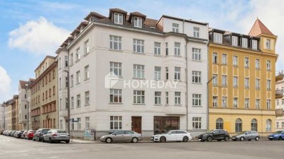 Vielseitige Erdgeschossimmobilie mit Balkon und zwei Zugängen in gefragter Lage von Leipzig
