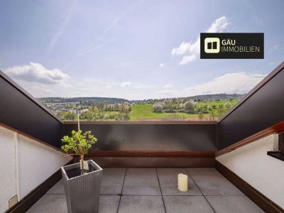Lichtdurchflutete 2-Zimmer-Dachgeschosswohnung mit Loggia und Außenstellplatz in Weissach / Flacht