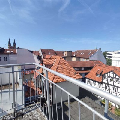 DG-Wohnung am Markt mit sonniger Terrasse zum Hof