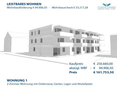 „Wohnen mit Aussicht auf die Geierwand“ - Wohnbaugeförderte Neubauwohnung W 1