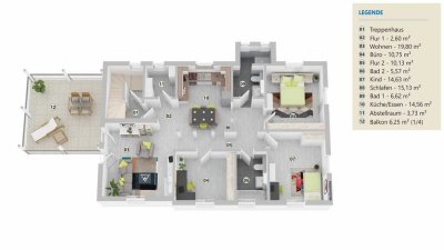 4 Zimmer - Terrasse - Kernsaniert