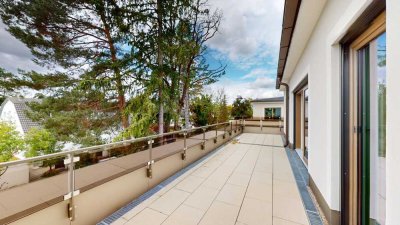 Einzigartiges Penthouse mit umlaufender Dachterrasse Einbauküche und Kaminanschluss