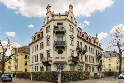 Vermietete Hochparterre-Wohnung in sehr gefragter Lage von Dresden-Striesen
