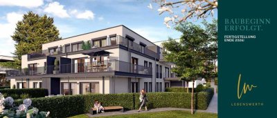 Lebenswerth I Kompakte 4-Raum-Gartenwohnung I Westausrichtung & Blick auf die Rheinauen I