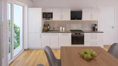 Haus C WHG 67 2,5-Zi-WHG  3. OG mit Einbauküche, Balkon nach Vereinbarung zu vermieten