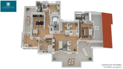 Beherrschende Aussicht!
Split-Level-Apartment mit Aussicht in LE-Stetten