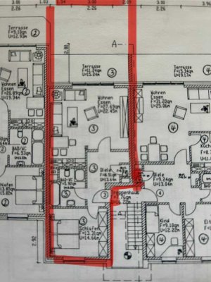Geschmackvolle 2- Raum-Parterre-Wohnung mit Terasse und Einbauküche in Weyhe-Leeste