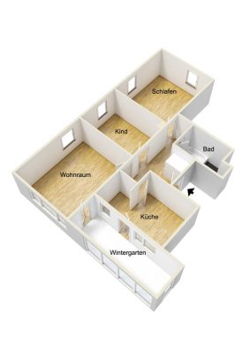 Provisionsfreie, helle, gut geschnittene 3 Zimmer-Wohnung und großem Keller, FFB, ab 01.02.2026 frei