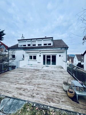 Großzügige Maisonette mit Terrasse, Garten & Kamin – Wohnen auf zwei Ebenen in Heilbronn-Böckingen