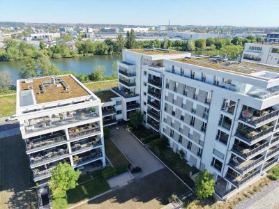 Exklusives Wohnen am Main – Top moderne Wohnung auf der Hafeninsel