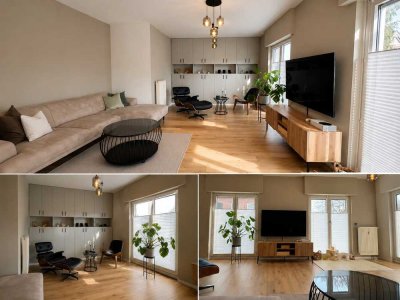 Designer Wohnung auf 2 Etagen, Haus-Im-Haus I EBK, über 210qm  mit 2 großen Balkone und Parkplätzen