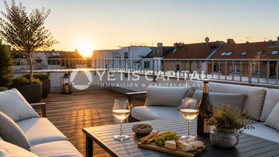 NEU: PENTHOUSE MAISONETTE MIT 2 TERRASSEN – FÜR MENSCHEN, DIE RUHE & STADT LIEBEN +PROVISIONSFREI+