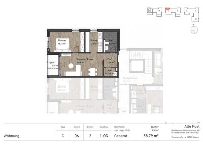 Willkommen im Wohnquartier "Alte Post"  - Neubau von 107 Wohneinheiten