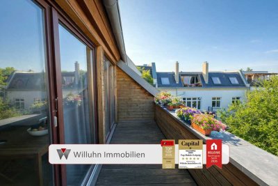 Sofort bezugsfrei! 4-Raum-Maisonette | Große Loggia | 2 Bäder | Einbauküche