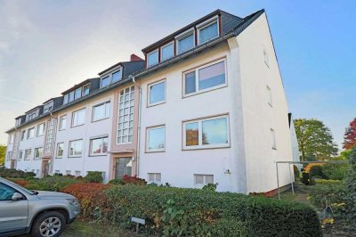 Bremen-Arsten: 2-Zimmer-Hochparterre-Wohnung mit Balkon und Stellplatz