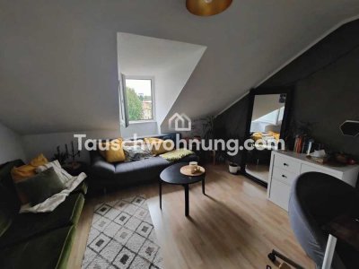Tauschwohnung: Schöne kleine Dachgeschosswohnung in toller Rheinlage
