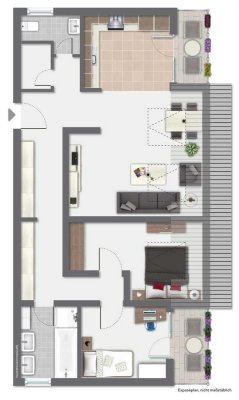 Vermietete 3-Zimmer-Wohnung mit Tageslichtbad und gleich 2 Balkonen