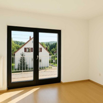 Helle Wohnung 3 Zimmer Küche, Bad, Balkon im 2 Familienhaus, Keller und Gartenmitbenutzung