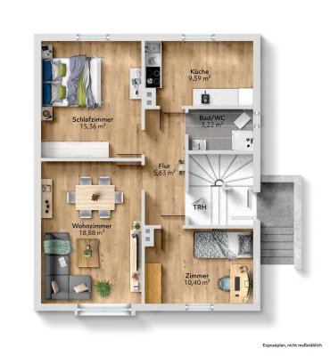 kernsanierte 3-Zimmerwohnung mit großzügigem Balkon in ruhiger Lage von Garbsen - inkl. Einbauküche