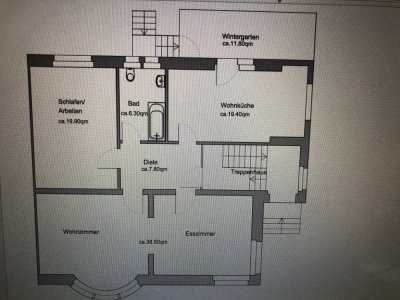 Sanierte Erdgeschosswohnung mit zwei Zimmern und Balkon in Saarlouis
