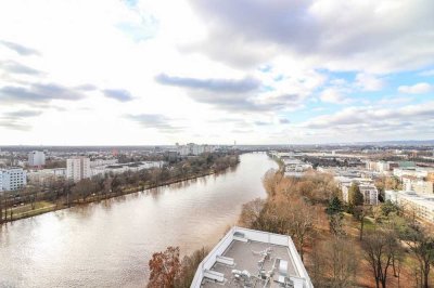 Skyline- oder Main-Blick? Hier haben Sie beides! Erstklassige 5-Zi.-Penthouse-Wohnung!