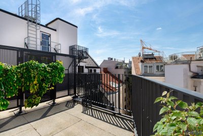 LOFTARTIGE NEUBAUWOHNUNG MIT BALKON UND DACHTERRASSE II ERSTBEZUG II NÄHE SIEBENBRUNNENPLATZ II HÖGELMÜLLERGASSE 12