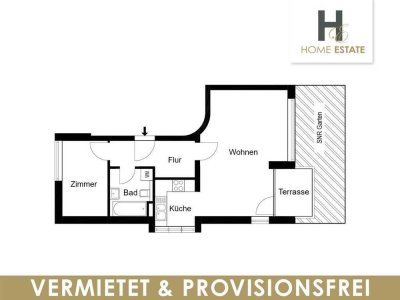 Terrassenwohnung mit privaten Garten - Provisionsfrei