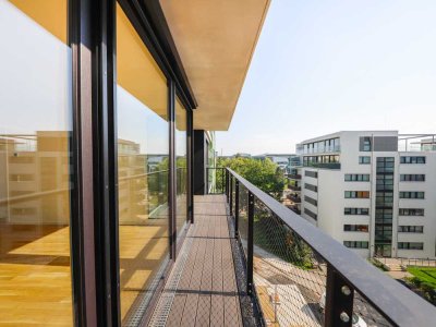Lichtdurchflutete Wohn-Oase mit Balkon und moderner Einbauküche in "Erstbezug" im Tower Philosophus!