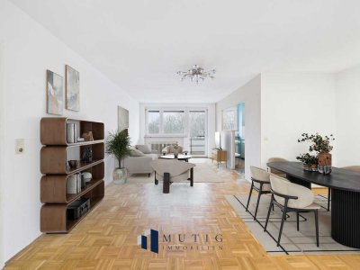 Wohnen mit Perspektive: Großzügige 3,5-Zimmer-Wohnung mit Balkon und TG-Stellplatz in Plieningen