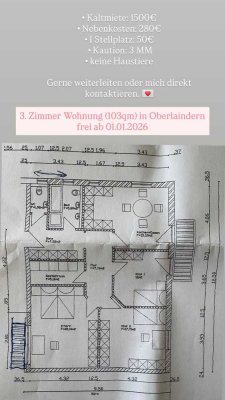 Vollständig renovierte 3-Zimmer-Wohnung mit Balkon in Valley