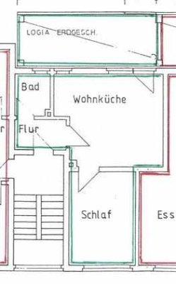 Attraktive 2-Zimmer-EG-Wohnung mit gehobener Innenausstattung mit Balkon in Bochum