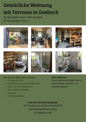 Charmantes 1,5-Zimmer Apartment in Gonbach