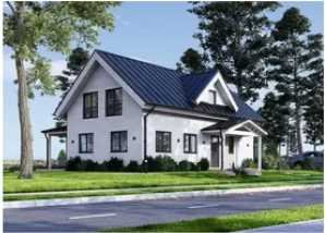 Fertighaus aus Holz (isoliert, KFW55) 127 m²