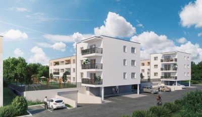 Neubau Obergeschoßwohnung in Vorchdorf zu kaufen: 3 Zimmer, Tiefgarage, Balkon, schlüsselfertig!