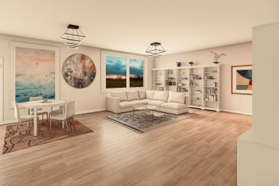 Best Lage St.Peter: Barrierefreie großzügige Erdgeschoss Wohnung 129m² Wohnfläche + Atrium Garten + 2 Terrassen 65m²