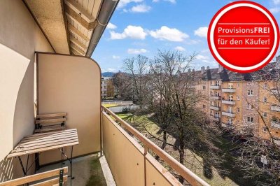 Hübsche, noch vermietete Stadtwohnung auf Erbbaurechtsbasis