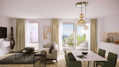 Schnell sein! Nur noch wenige Wohneinheiten zum Verkauf: 4-Zi., offene Wohnküche, 2 Bäder & Balkon