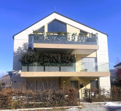 Wohnen am Mattsee – Lichtdurchflutete 3–4-Zimmer-Whg mit Garten, Terrasse &amp; exklusiver Ausstattung