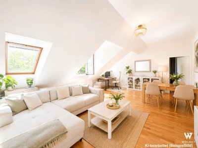 Tolle 2 Zimmer-Dachgeschosswohnung | absolute Ruhelage | Schönbrunn | Biedermeierhaus
