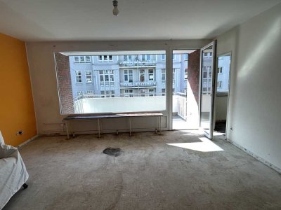 Hannover-List, renovierungsbedürftige 1-Zimmer Wohnung