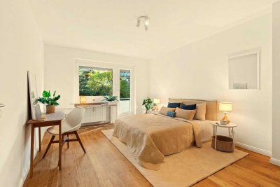 Modernisierte 2-Zimmer-Wohnung am Eilbekkanal - Kanalblick, zwei Balkone, sofort frei