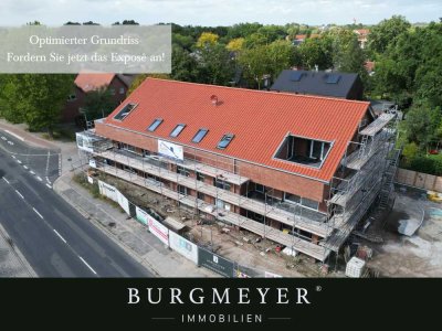 Penthouse mit 2 Schlafzimmern & großer Loggia, barrierefreiem Zugang und Stellplatz in Lingen Laxten