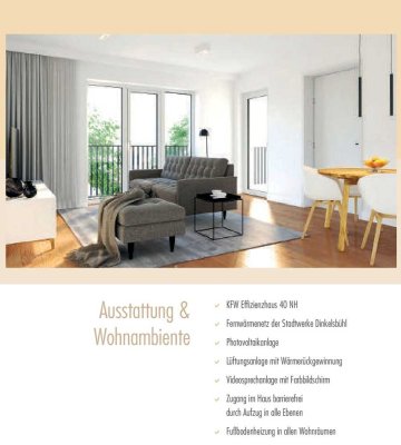 3,5 Zimmer-Wg. mit Balkon im ersten OG -KFW 40 Effizienzhaus