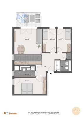 Moderne und lichtdurchflutete 4-Zimmer-Wohnung