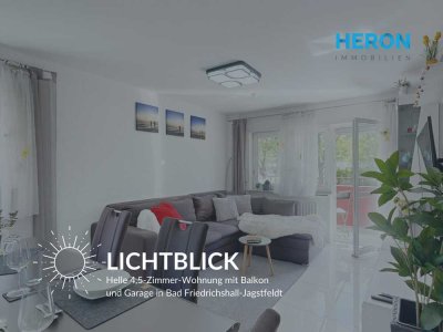 LICHTSPIEL - Helle 4,5-Zimmer-Wohnung mit Balkon und Garage in Bad Friedrichshall-Jagstfeld