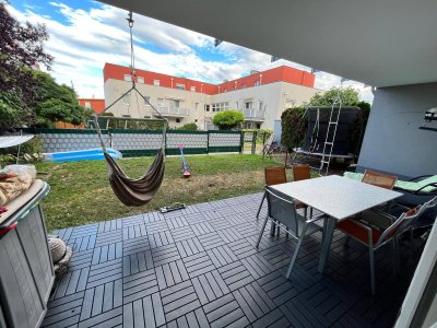 4-Zimmer Garten * Wohnung * Stadtgrenze Wien * eigener Garten * Garage * Barrierefrei